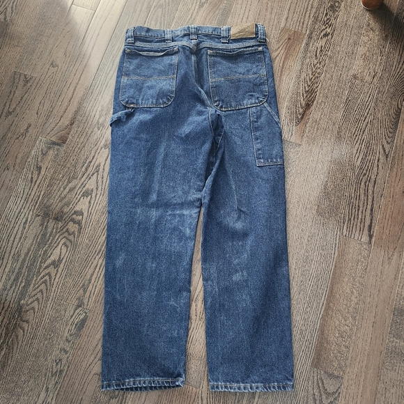 CABELAS Men's Carpenters Painters Utility Workwear Denim Jeans Size 34x30 Casual - Picture 2 of 8